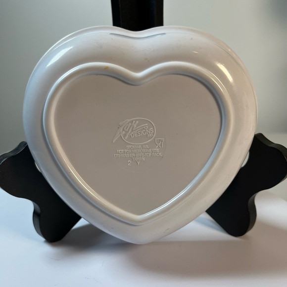 Vintage Barbie Heart-Shaped Party Bowl - Pink Gingham - Picture 5 of 5